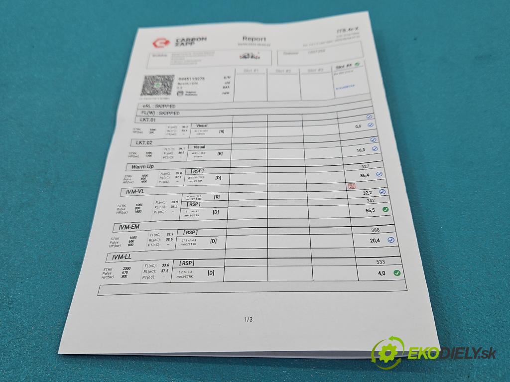 Opel Vectra C 2002-2008 1.9 cdti 120 HP manual 88 kW 1910 cm3 5- vstrek 0445110276 (Vstrekovač paliva)