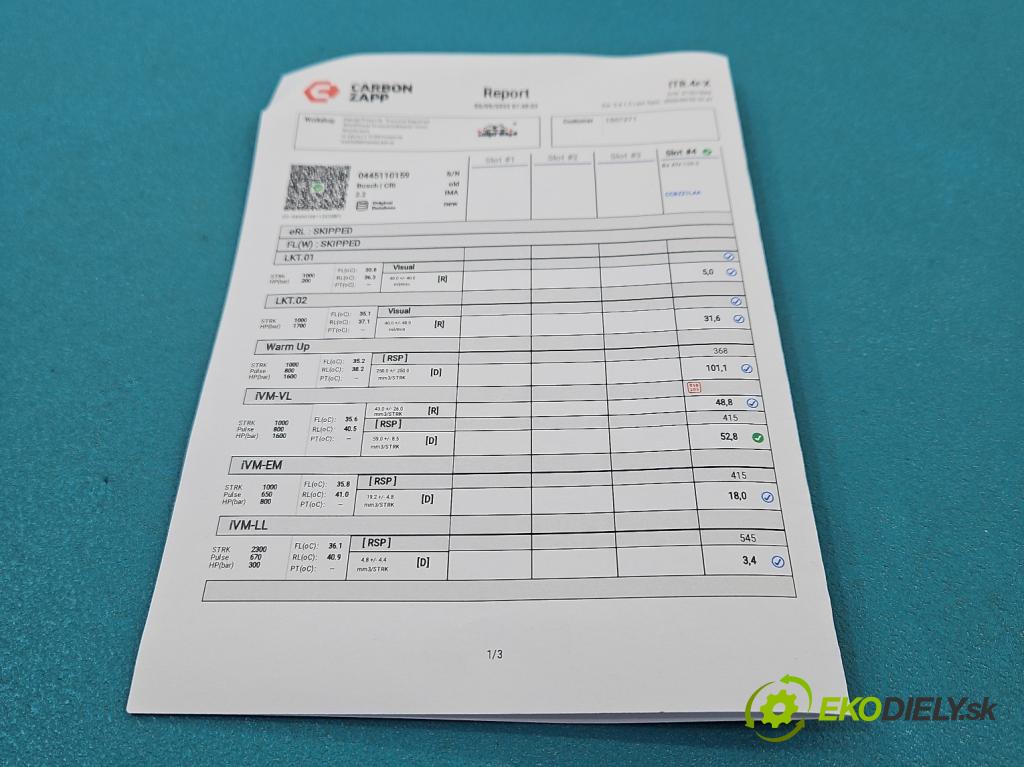 Opel Astra III 2004-2014 1.9 cdti 120 HP manual 88 kW 1910 cm3 5- vstrek 0445110159 (Vstrekovač paliva)