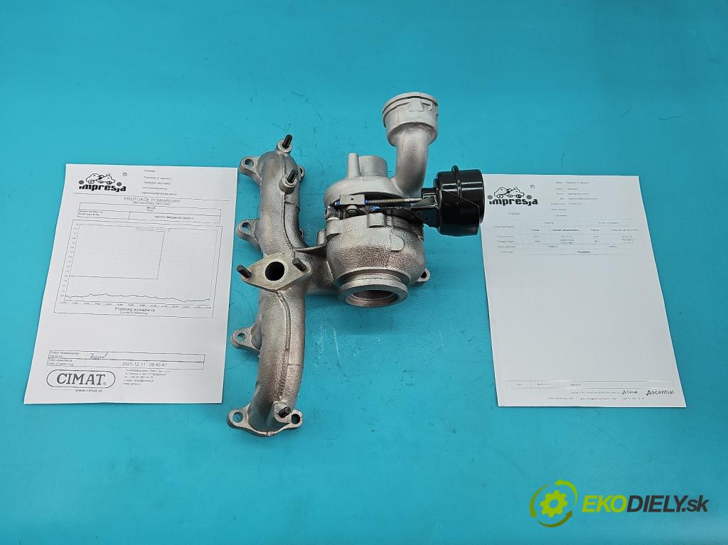 Skoda Octavia II 2004-2013 1.9 tdi 105 hp manual 77 kW 1896 cm3 5- Turbodmychadlo repasováno BV39A-0022