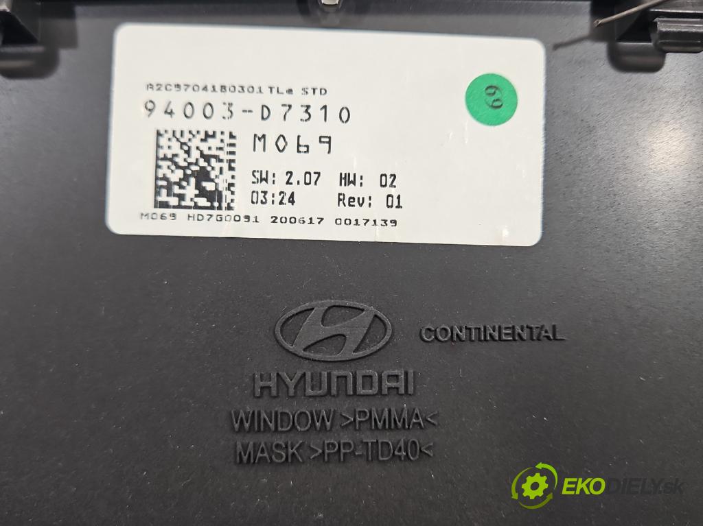 Hyundai Tucson III 2015-2020 1.6 GDI 132  HP manual 97 kW 1591 cm3 5- prístrojovka/ budíky 94003-D7310 (Prístrojová doska)