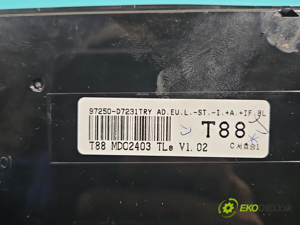Hyundai Tucson III 2015-2020 1.6 GDI 132 hp manual 97 kW 1591 cm3 5- palubní deska panel topení 97250-D7231