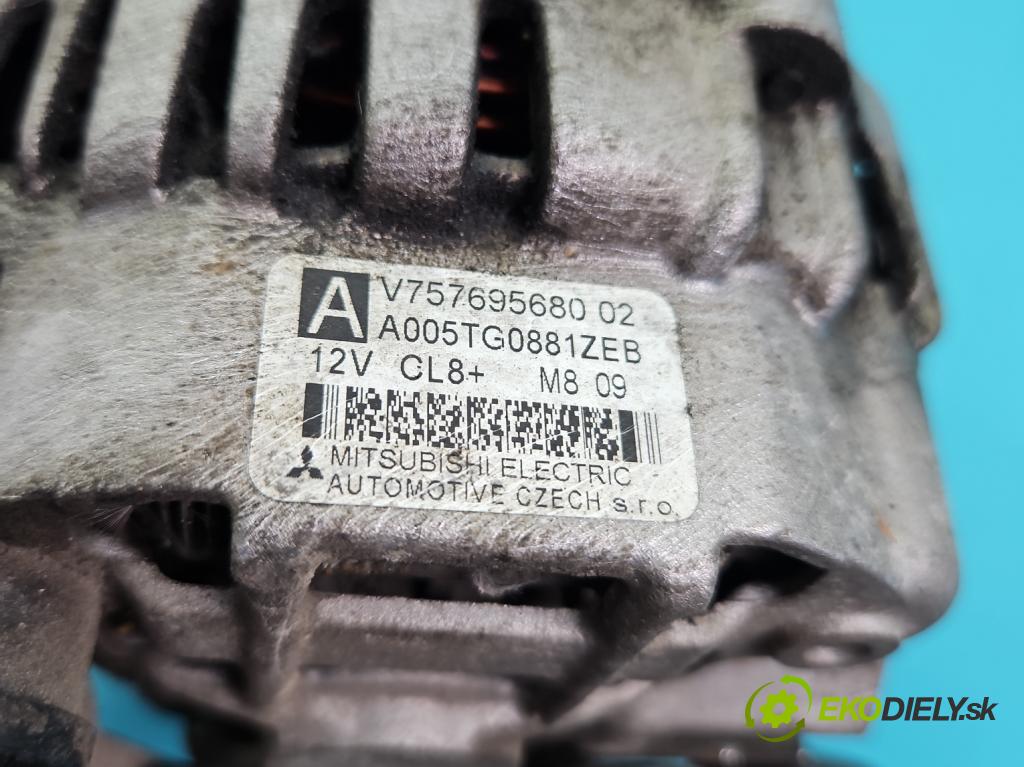 Peugeot 308 I 2007-2013 1.6 16V 120 HP manual 88 kW 1598 cm3 5- Alternator 757695680 (Alternátor)