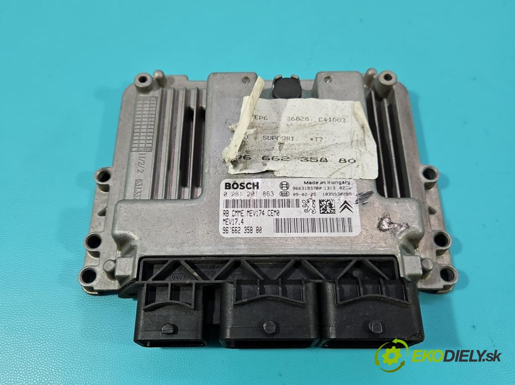 Peugeot 308 I 2007-2013 1.6 16V 120 HP manual 88 kW 1598 cm3 5- riadiaca jednotka motora 0261201863