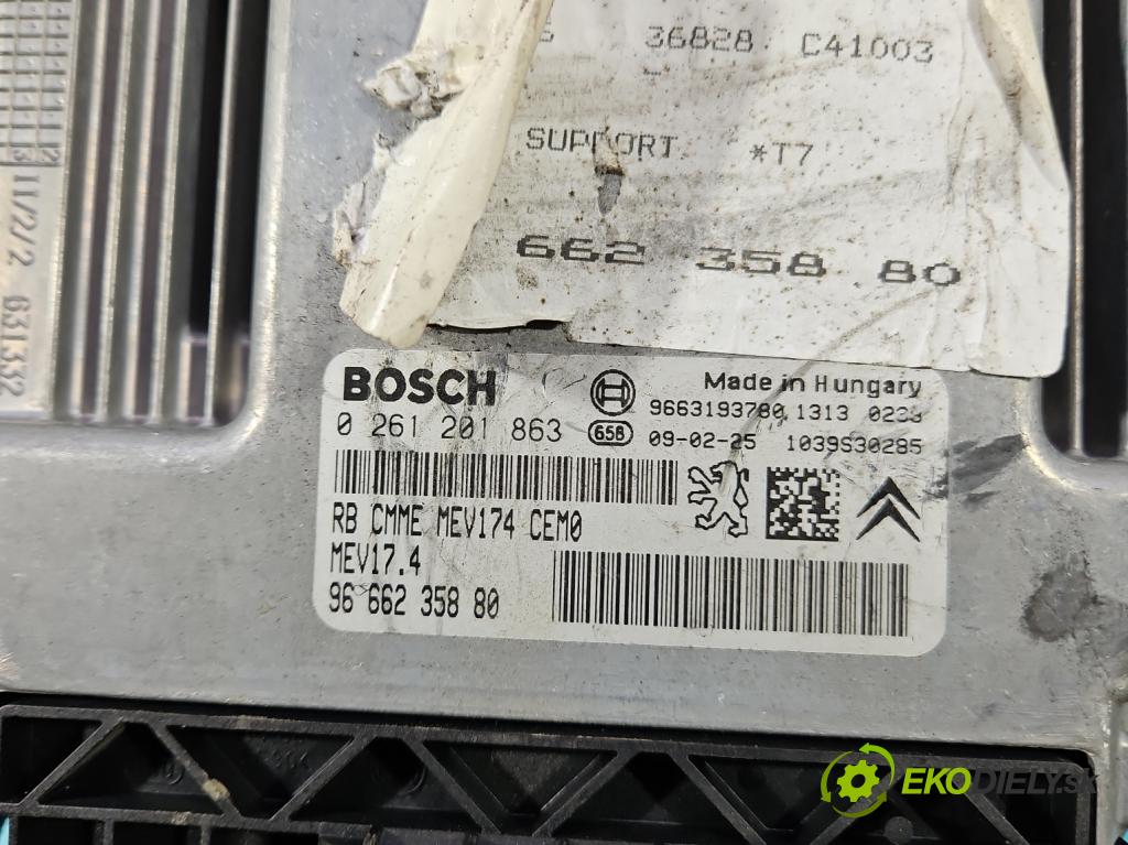 Peugeot 308 I 2007-2013 1.6 16V 120 HP manual 88 kW 1598 cm3 5- riadiaca jednotka motora 0261201863