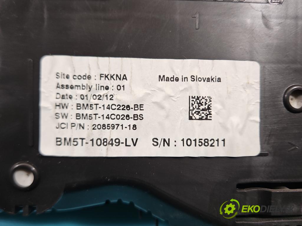 Ford Focus Mk3 2010-2018 1.6 tdci 116 HP manual 85 kW 1560 cm3 5- prístrojovka/ budíky BM5T-10849-LV (Prístrojová doska)