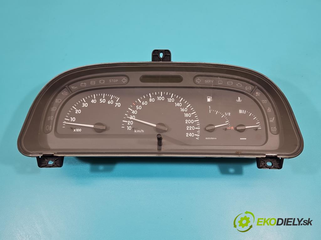 Renault Laguna I 1994-2001 1.6 16v 107 HP manual 79 kW 1598 cm3 5- prístrojovka/ budíky 8200022435C (Prístrojová doska)