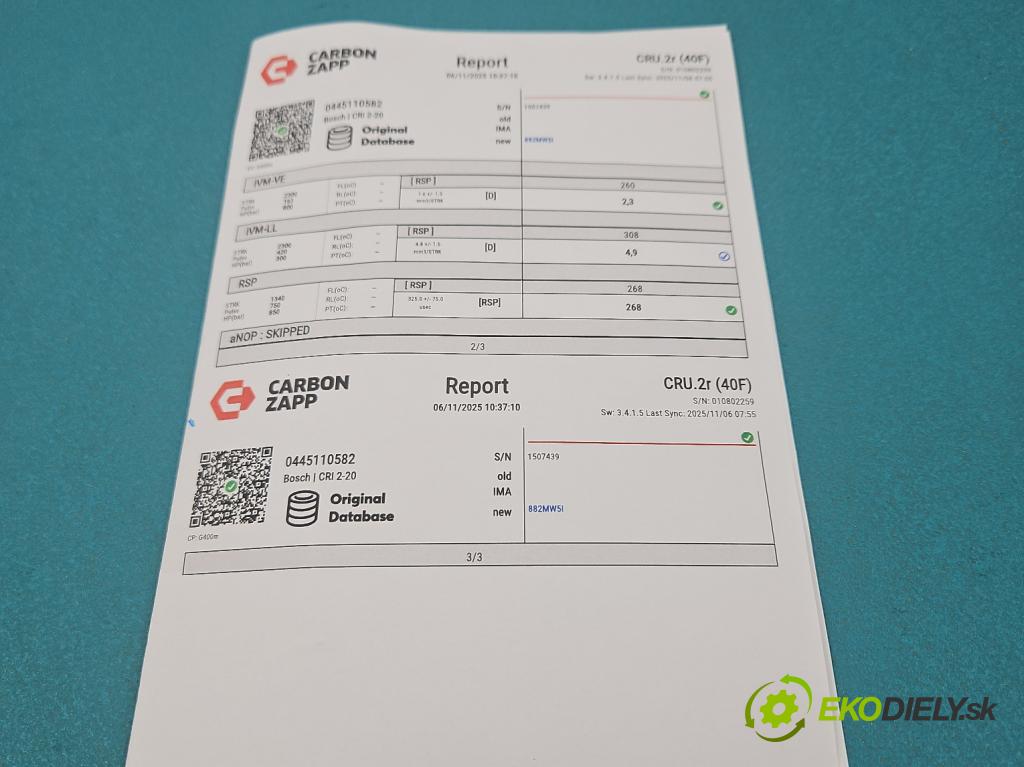 Kia Sorento III 2014-2020 2.0 crdi 185 hp automatic 136 kW 1999 cm3 5- vstřikovač 0445110582 (Vstřikovač paliva)