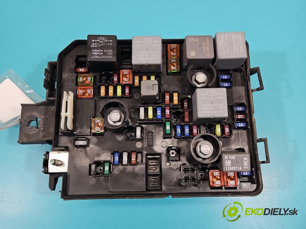 Opel Mokka A 2012-2019 1.4 T 140 hp manual 103 kW 1364 cm3 5- skříňka pojistková 94520915 (Pojistková skříňka)