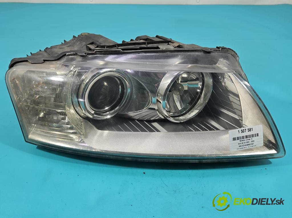 Audi A8 D3 2002-2009 3.0 tdi 232KM automatic 171 kW 2967 cm3 4- světlo pravý  (Pravé přední světlo)