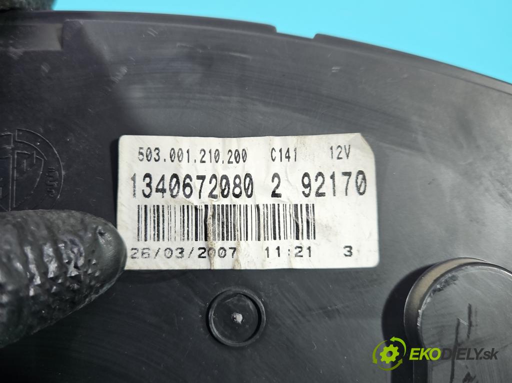 Fiat Ducato III 2006-2014 2.2 jtd 101 HP manual 74 kW 2198 cm3 5- prístrojovka/ budíky 1340672080 (Prístrojová doska)