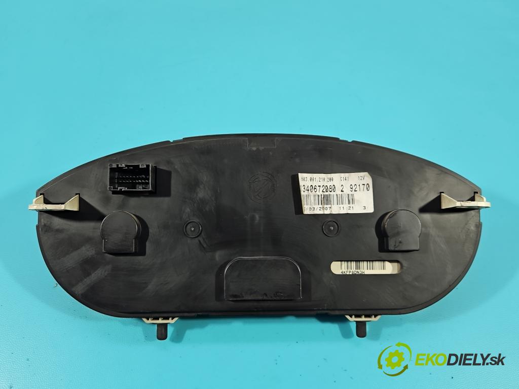 Fiat Ducato III 2006-2014 2.2 jtd 101 HP manual 74 kW 2198 cm3 5- prístrojovka/ budíky 1340672080 (Prístrojová doska)