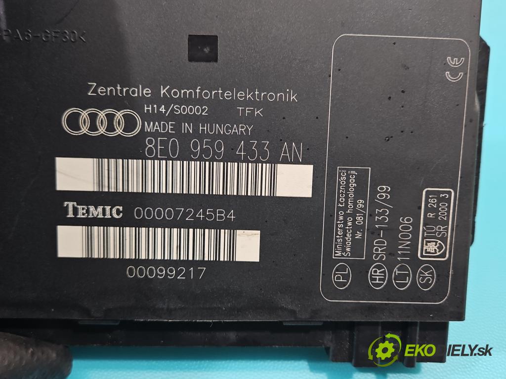 Audi A4 B6 2000-2004 1.9 tdi 131 hp manual 96 kW 1896 cm3 4- řídící jednotka komfortu 8E0959433AN