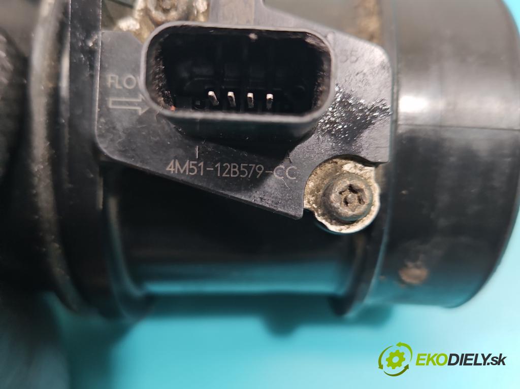 Ford Focus Mk2 2004-2011 1.8 tdci 116 HP manual 85 kW 1753 cm3 5- průtokoměr: 4M51-12B579-CC (Váha vzduchu)