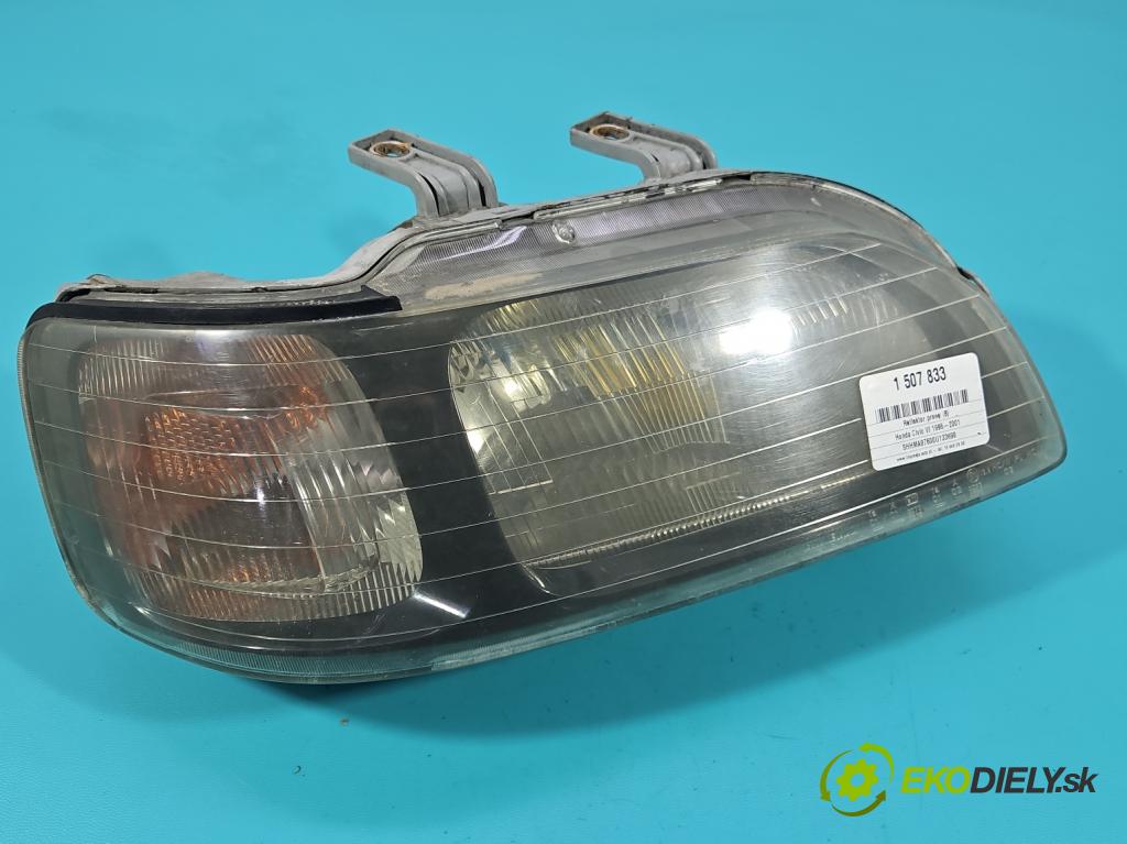 Honda Civic VI 1995-2001 1.4 16v 90 HP manual 66 kW 1396 cm3 5- Reflektor: pravý  (Svetlo predné pravé)