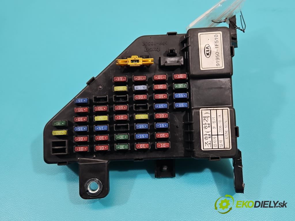 Kia Sportage II 2004-2010 2.0 16V 141 hp manual 104 kW 1975 cm3 5- skříňka pojistková 91950-1F510 (Pojistková skříňka)