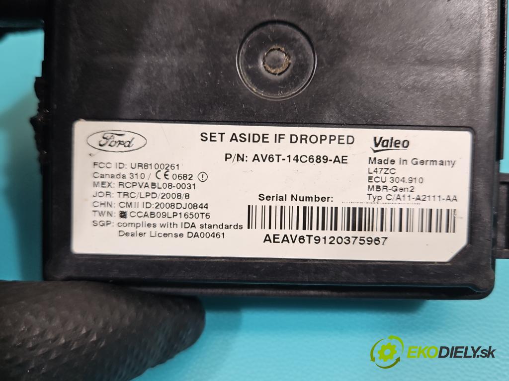 Ford Focus Mk3 2010-2018 1.6 tdci 116 HP manual 85 kW 1560 cm3 5- riadiaca jednotka ostatné AV6T-14C689-AE