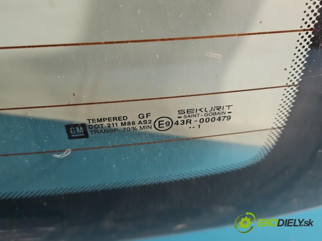Opel Corsa C 2000-2006 1.0 12V 58 hp manual 43 kW 973 cm3 3- sklo zadní  (Zadní sklo)