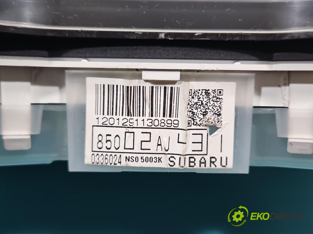 Subaru Legacy V 2009-2014 2.0 boxer 150 HP manual 110 kW 1998 cm3 5- prístrojovka/ budíky 85002AJ43 (Prístrojová doska)