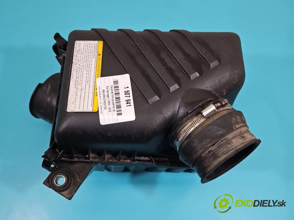 Kia Sportage II 2004-2010 2.0 16V 141 hp manual 104 kW 1975 cm3 5- obal filtra vzduchu 28100-1F000 (Kryt vzduchového filtru)