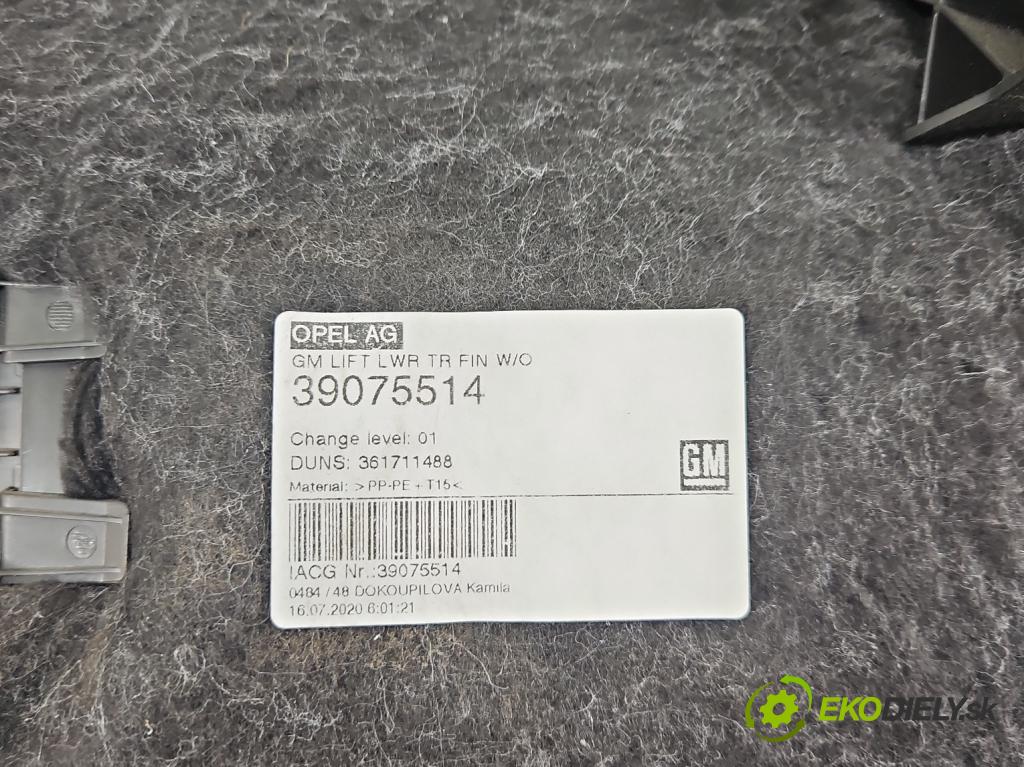 Opel Astra V  2015-2022 1.5 cdti 105 hp manual 77 kW 1496 cm3 5- Tapacír: kufrových dveří 39075514