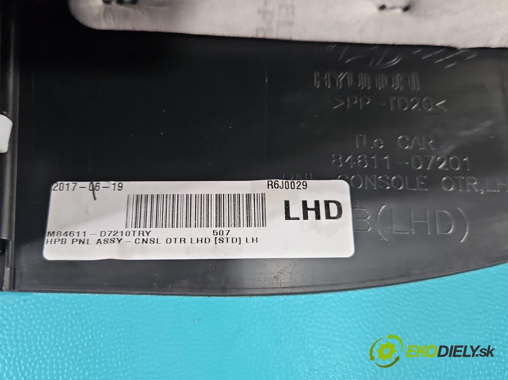 Hyundai Tucson III 2015-2020 1.6 GDI 132  HP manual 97 kW 1591 cm3 5- operadlo 84611-D7201 (Lakťová opierka)