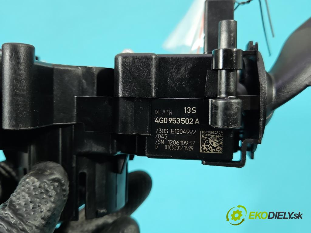 Audi A6 C7 2011-2018 3.0 tdi 204 HP automatic 150 kW 2967 cm3 4- prepínač komplex: 4G0953502A (Prepínacie páčky pod volantom)
