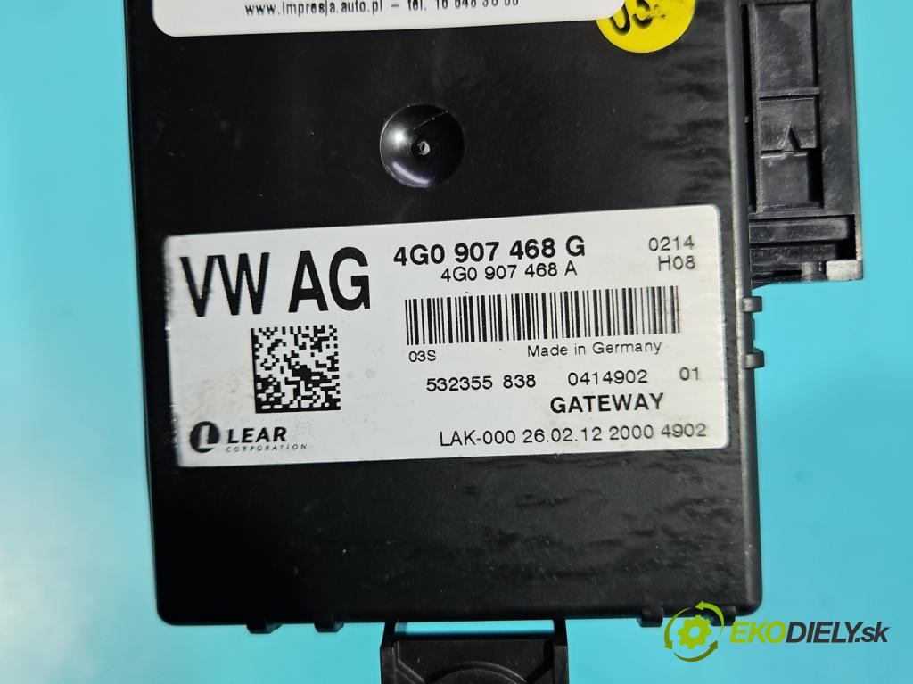 Audi A6 C7 2011-2018 3.0 tdi 204 HP automatic 150 kW 2967 cm3 4- riadiaca jednotka ostatné 4G0907468G