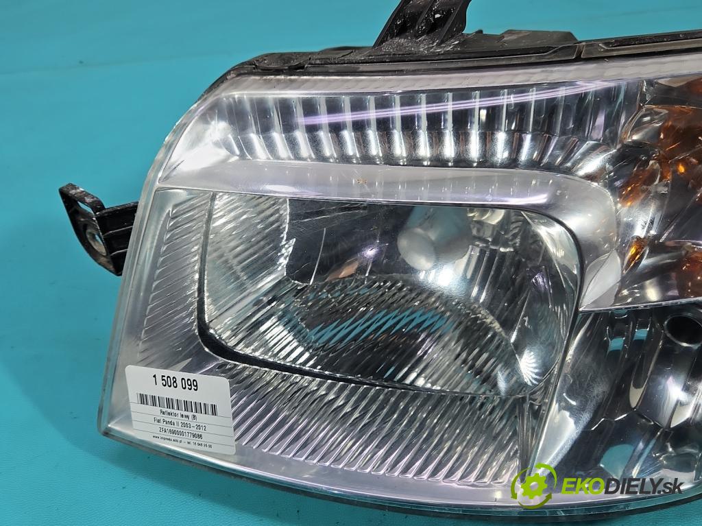 Fiat Panda II 2003-2012 1.1 54 HP manual 40 kW 1108 cm3 5- Reflektor: ľavý  (Kľučka dverí ostatné)