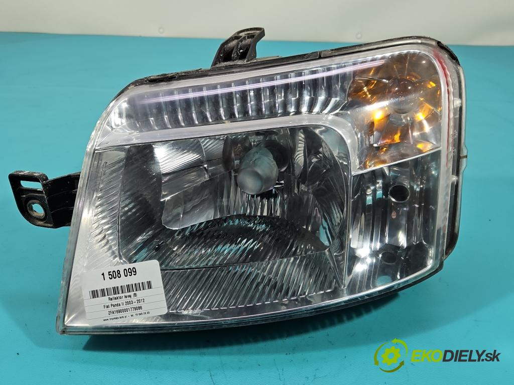 Fiat Panda II 2003-2012 1.1 54 HP manual 40 kW 1108 cm3 5- Reflektor: ľavý  (Kľučka dverí ostatné)