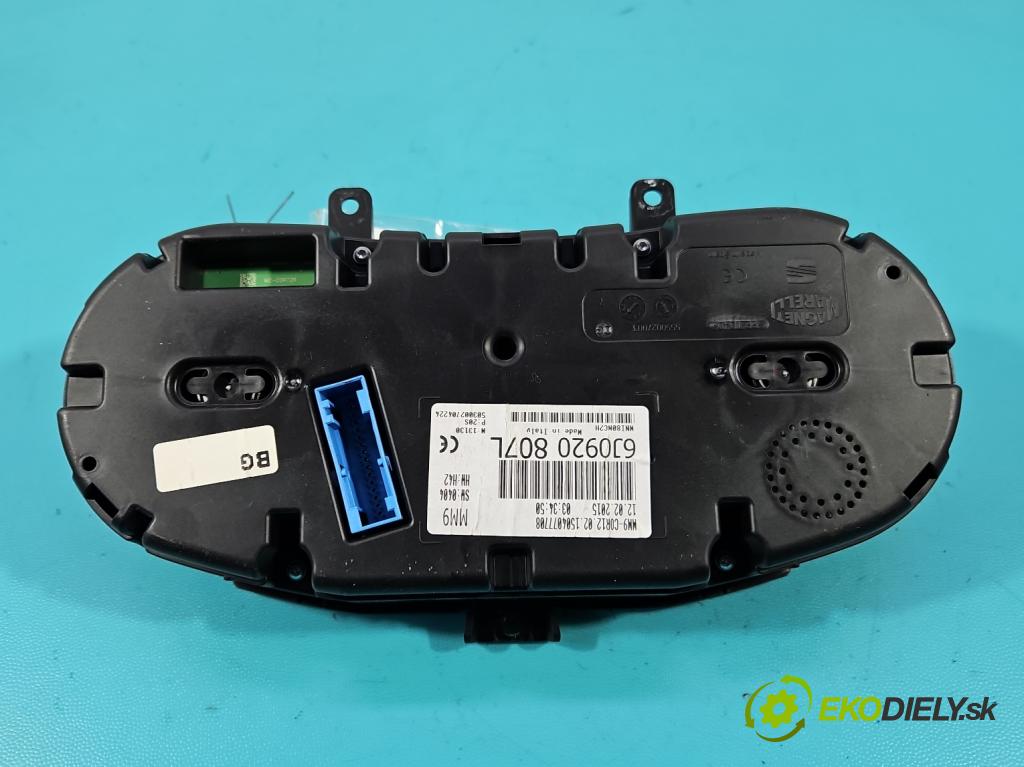 Seat Ibiza IV 6J 2008-2017 1.6 tdi 105 HP manual 77 kW 1598 cm3 5- prístrojovka/ budíky 6J0920807L (Prístrojová doska)