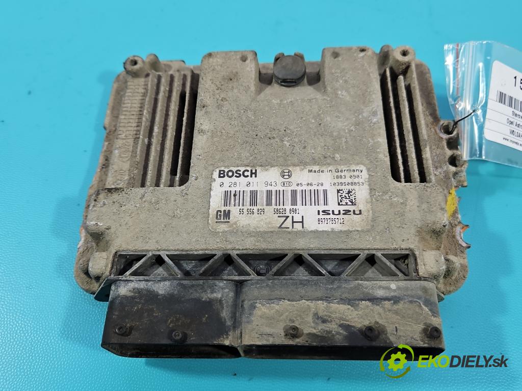 Opel Astra III 2004-2014 1.7 cdti 101 HP manual 74 kW 1686 cm3 5- riadiaca jednotka motora 0281011943
