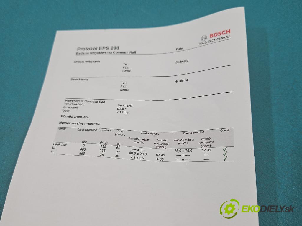 Ford Transit Mk7 2006-2013 2.4 tdci 116 HP manual 85 kW 2402 cm3 5- vstrek 6C1Q-9K546-AC (Vstrekovač paliva)