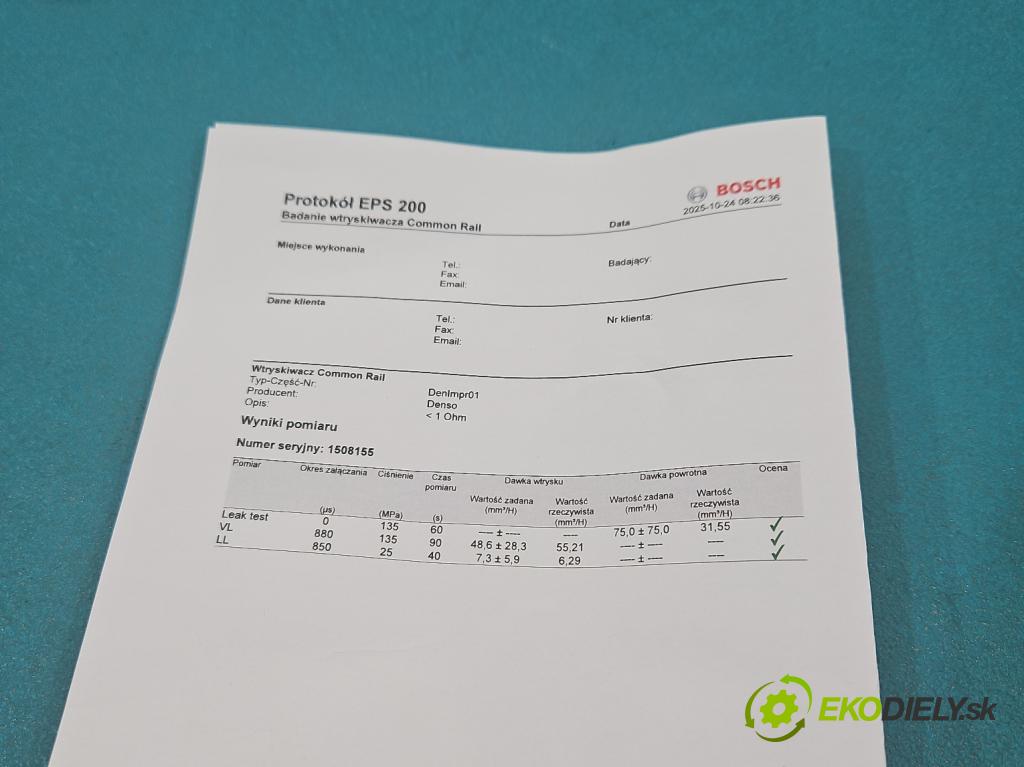 Ford Transit Mk7 2006-2013 2.4 tdci 116 HP manual 85 kW 2402 cm3 5- vstrek 6C1Q-9K546-AC (Vstrekovač paliva)