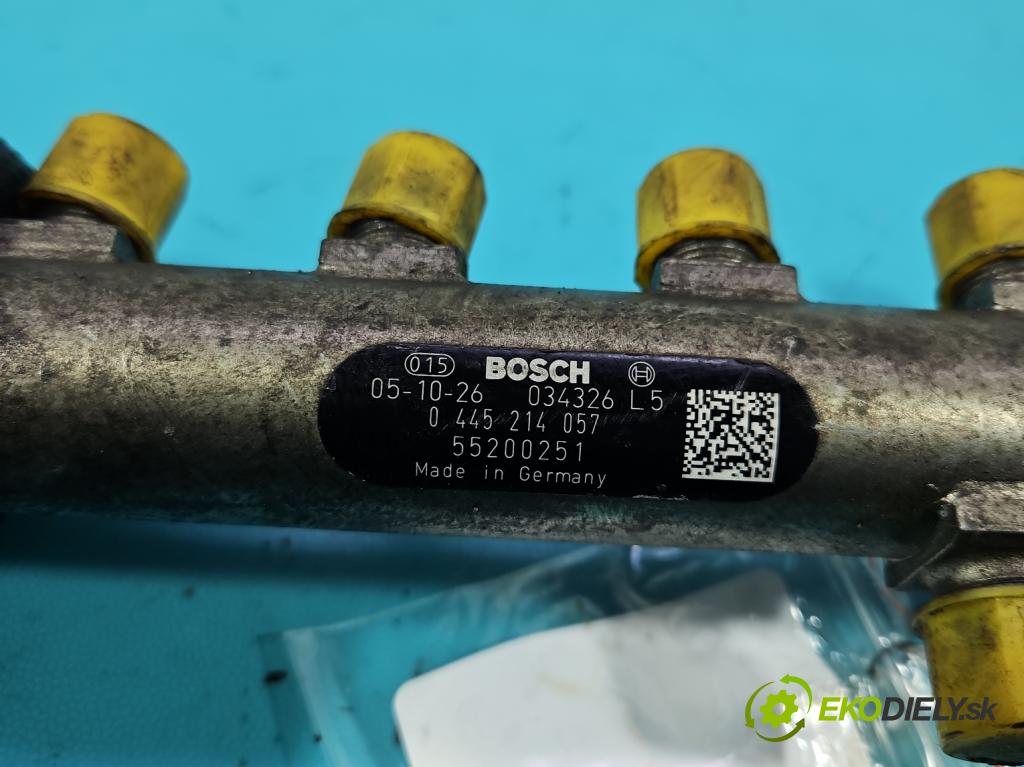 Fiat Croma II 2005-2010 1.9 jtd 150 HP manual 110 kW 1910 cm3 5- lišta vstrekovacia 0445214057 (Vstrekovacia lišta)