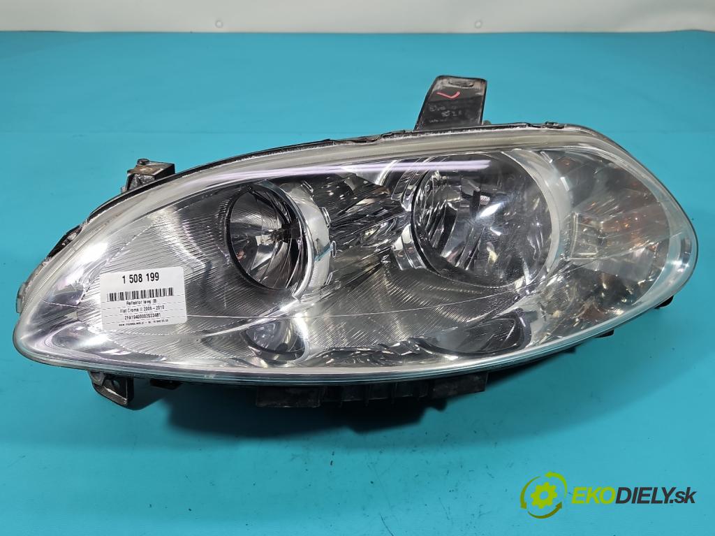 Fiat Croma II 2005-2010 1.9 jtd 150 HP manual 110 kW 1910 cm3 5- Reflektor: ľavý 51733561 (Kľučka dverí ostatné)