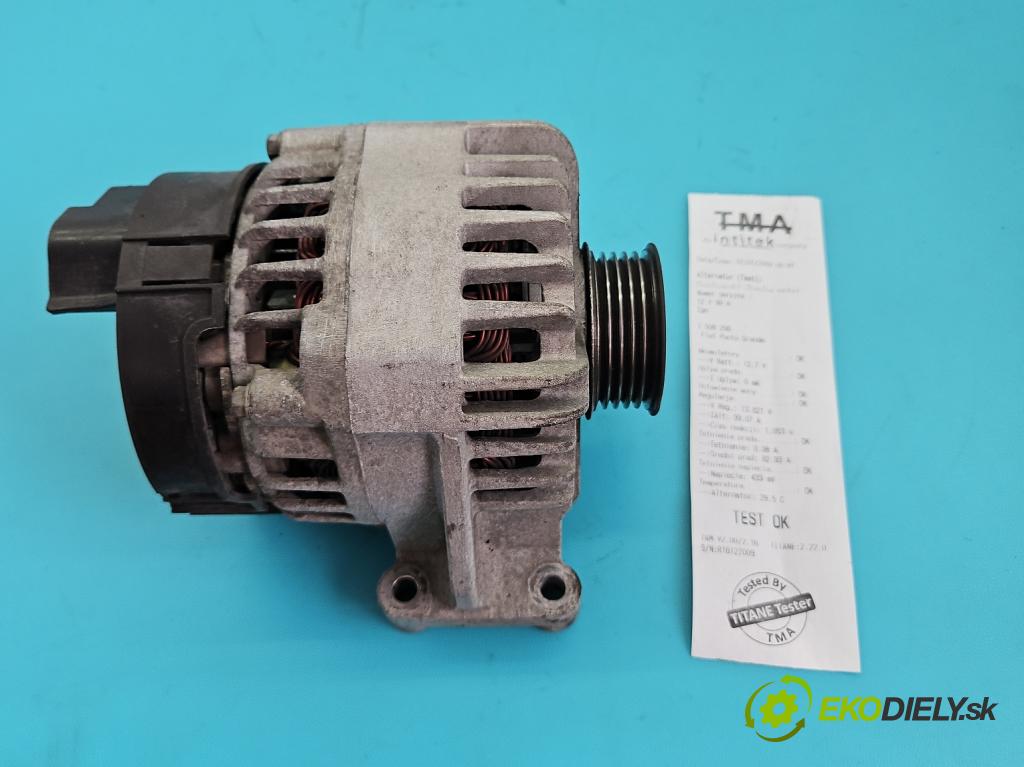 Fiat Punto Grande 1.4 8V 77 HP manual 57 kW 1368 cm3 5- Alternator  (Alternátor)