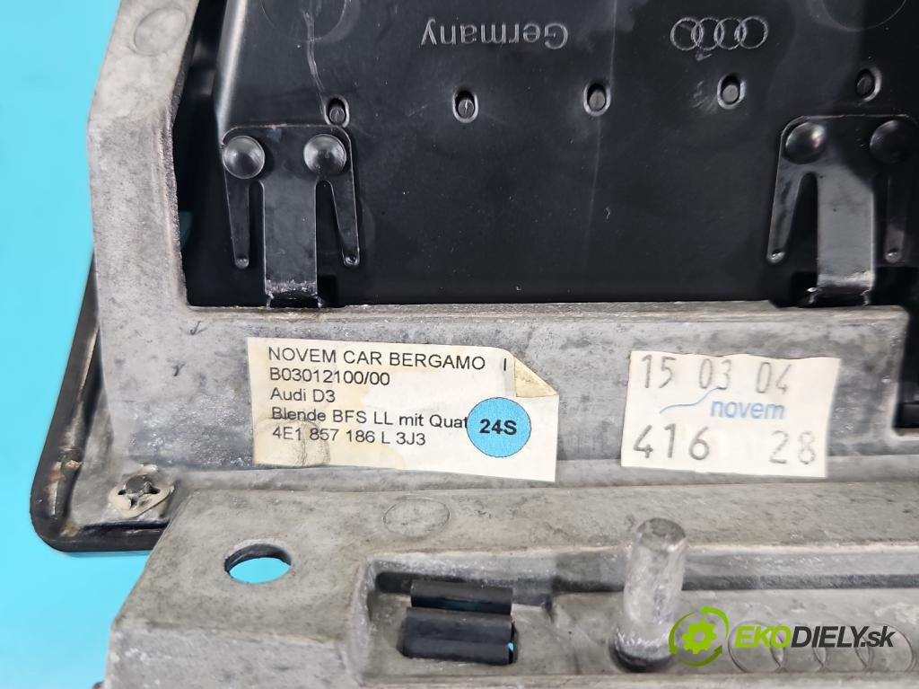 Audi A8 D3 2002-2009 3.0 tdi 232KM automatic 171 kW 2967 cm3 4- lišta ozdobná interiéry: 4E1857115C