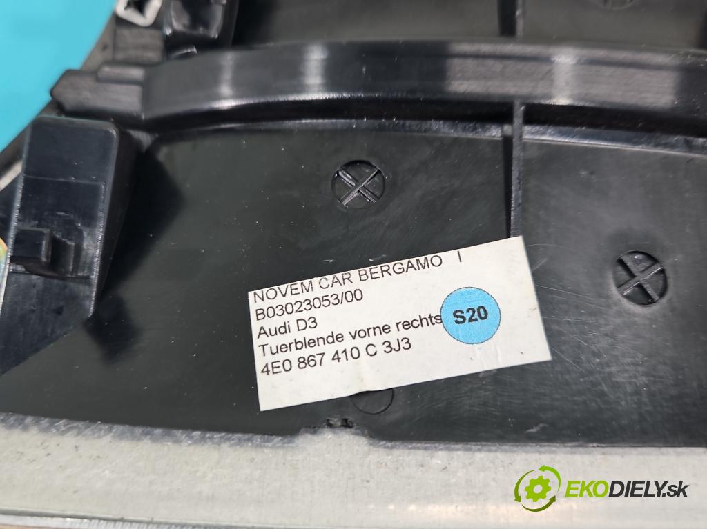 Audi A8 D3 2002-2009 3.0 tdi 232KM automatic 171 kW 2967 cm3 4- lišta ozdobná interiéry: 4E1857115C