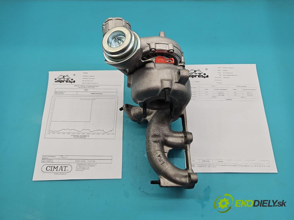 Vw Bora 1.9 tdi 131 hp automatic 96 kW 1896 cm3 5- Turbodmychadlo repasováno 720855-3