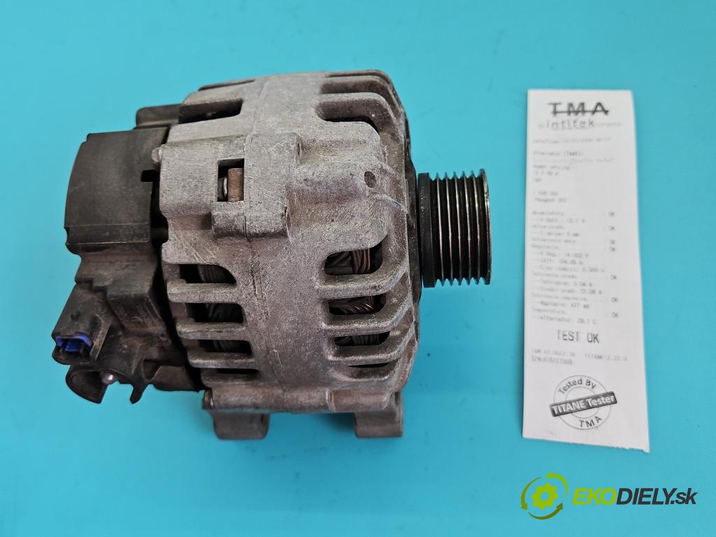 Peugeot 301 1.6 16v 116 HP manual 85 kW 1587 cm3 4- Alternator 9649611680 (Alternátor)