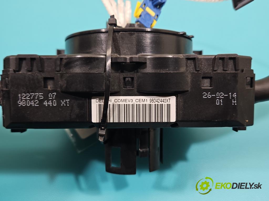 Peugeot 301 1.6 16v 116 HP manual 85 kW 1587 cm3 4- prepínač komplex: 98042440XT (Prepínacie páčky pod volantom)