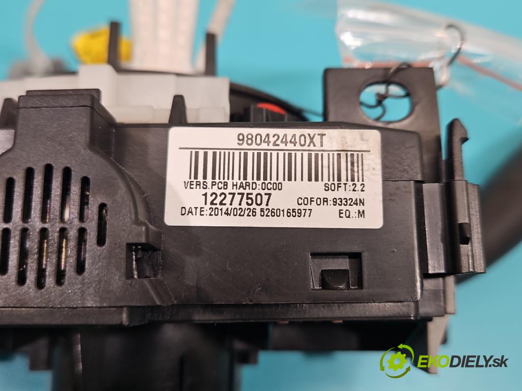 Peugeot 301 1.6 16v 116 HP manual 85 kW 1587 cm3 4- prepínač komplex: 98042440XT (Prepínacie páčky pod volantom)