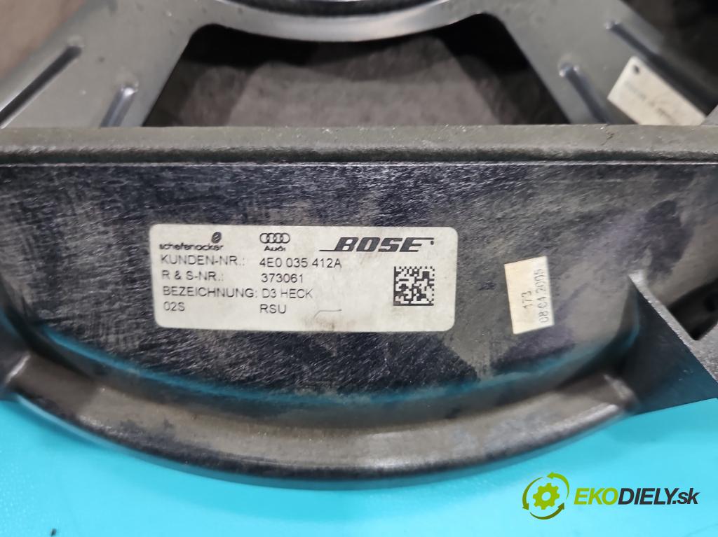 Audi A8 D3 2002-2009 3.0 tdi 232KM automatic 171 kW 2967 cm3 4- Subwoofer: 4E0035412A (Audio zariadenie)