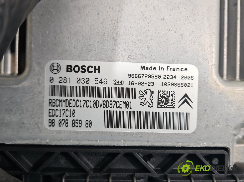 Peugeot Partner II 2008-2018 1.6 hdi 90 HP manual 66 kW 1560 cm3 5- riadiaca jednotka motora 0281030546