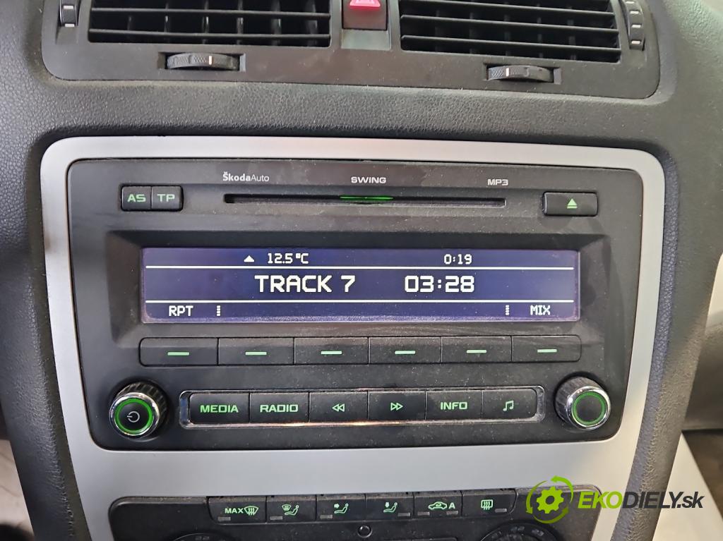 Skoda Octavia II 2004-2013 1.9 tdi 105 HP manual 77 kW 1896 cm3 5- Radio originál 1Z0035161G