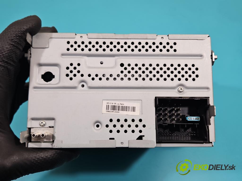 Skoda Octavia II 2004-2013 1.9 tdi 105 HP manual 77 kW 1896 cm3 5- Radio originál 1Z0035161G