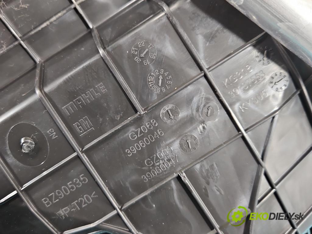 Opel Astra V  2015-2022 1.5 cdti 105 hp manual 77 kW 1496 cm3 5- radiátor 39206981 (Radiátor topení)