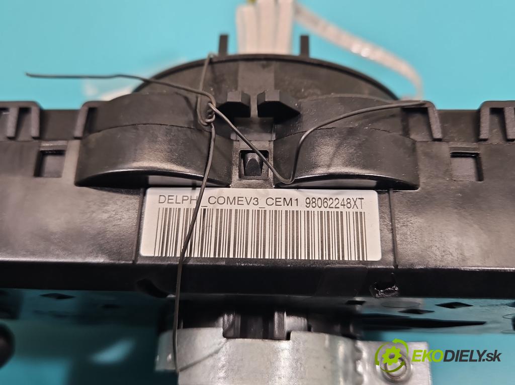 Peugeot Partner II 2008-2018 1.6 hdi 90 HP manual 66 kW 1560 cm3 5- prepínač komplex: 98062248XT (Prepínacie páčky pod volantom)