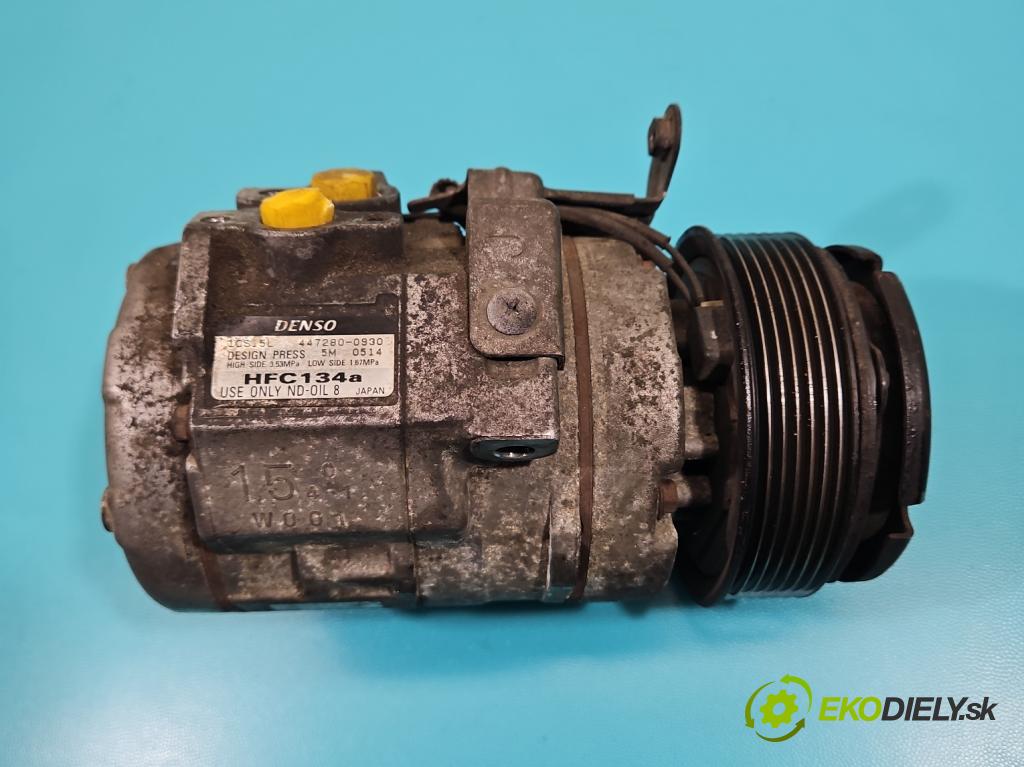 Subaru Legacy V 2009-2014 2.0 boxer 150 HP manual 110 kW 1998 cm3 5- Kompresor: klimatizácie 447280-0930 (Kompresor klimatizácie)