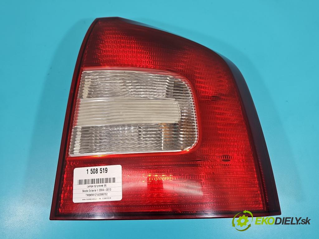 Skoda Octavia II 2004-2013 1.9 tdi 105 HP manual 77 kW 1896 cm3 5- svetlo / reflektor zadné pravé  (Kľučka dverí ostatné)